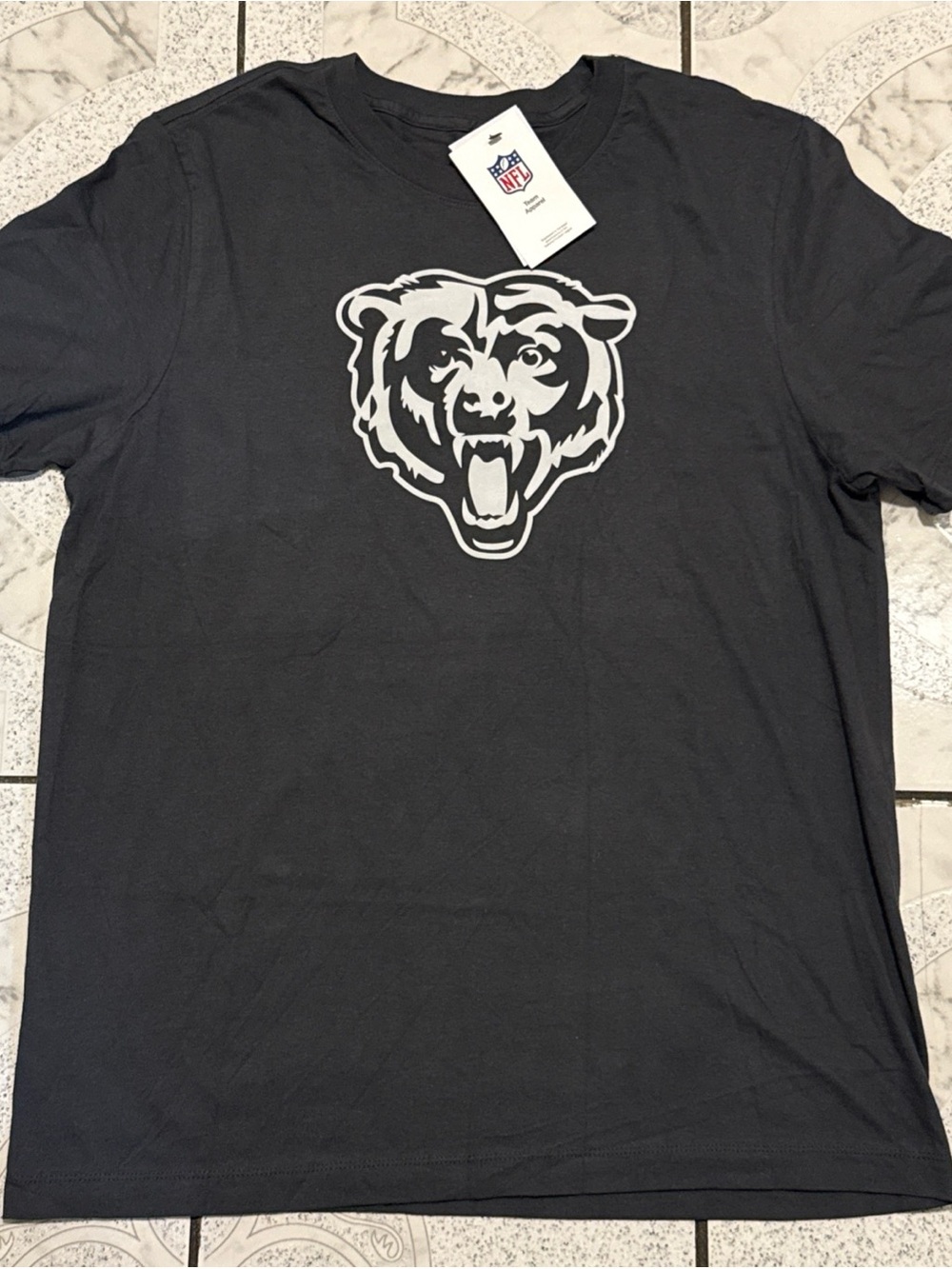 New Nike NFL Chicago Bears Caleb Williams #18 T-Shirt Anthracite Mens Size Large